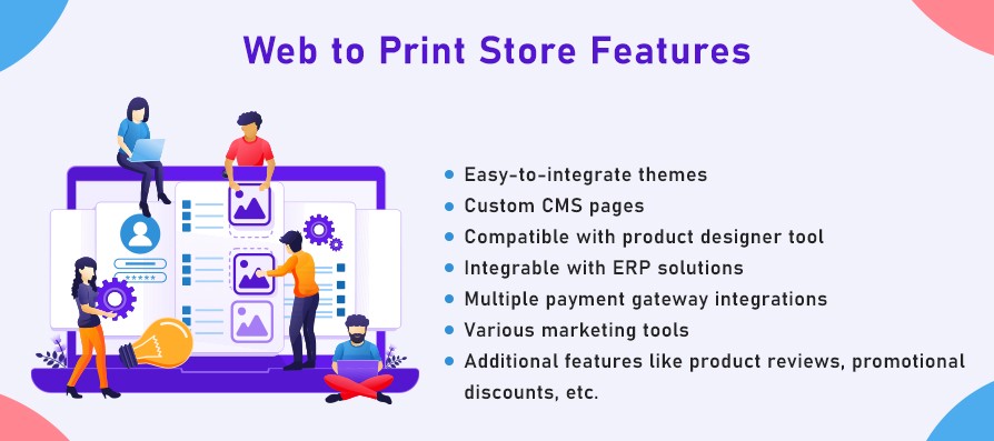 Web to Print Store Features